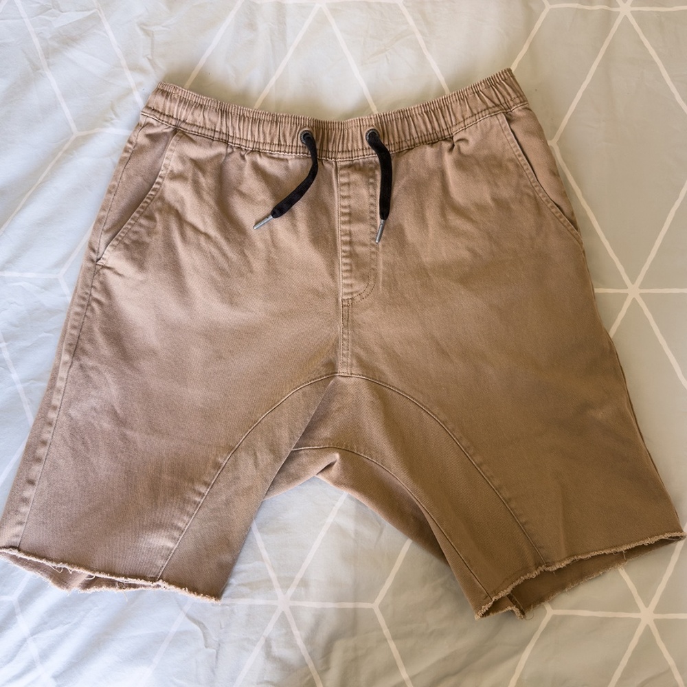 Zanerobe Sureshot Jogger Shorts - Khaki - Men's Size 32